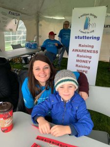 2019 Walk & Run: Mother and daughter taking part in the event